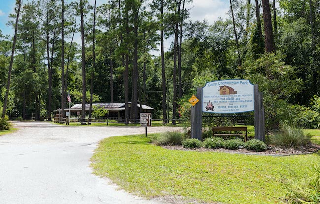 Camp Chowenwaw Park in Green Cove Springs, Florida