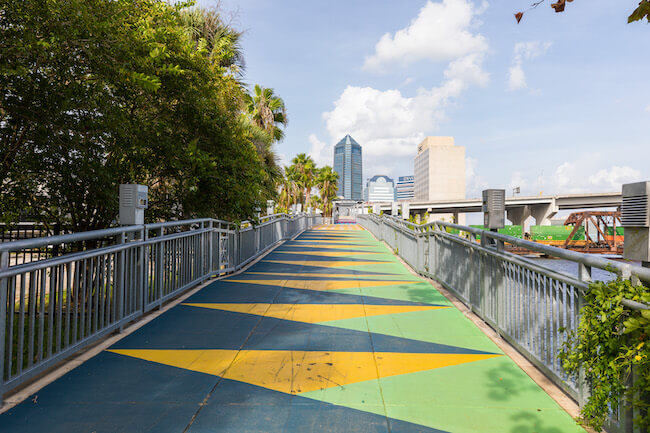 Northbank Riverwalk Mural in Downtown Jacksonville, Florida