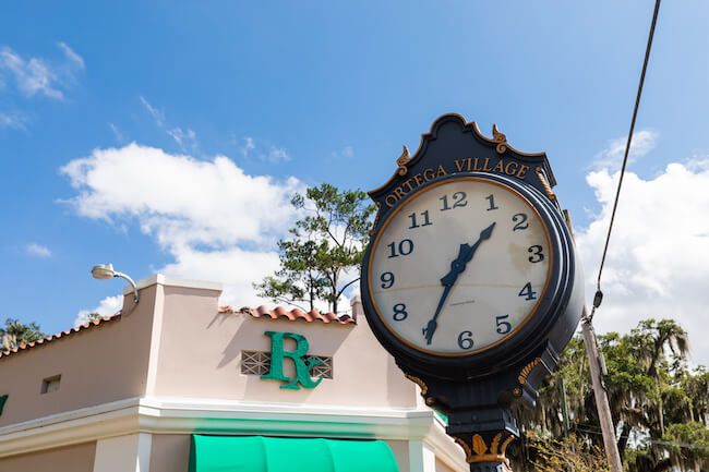 Ortega Village Clock in Ortega, Jacksonville, Florida