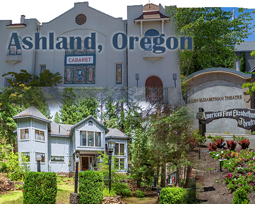 Ashland Oregon photo montage