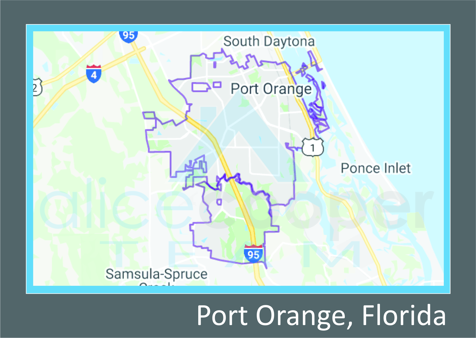 Map Port Orange Florida 