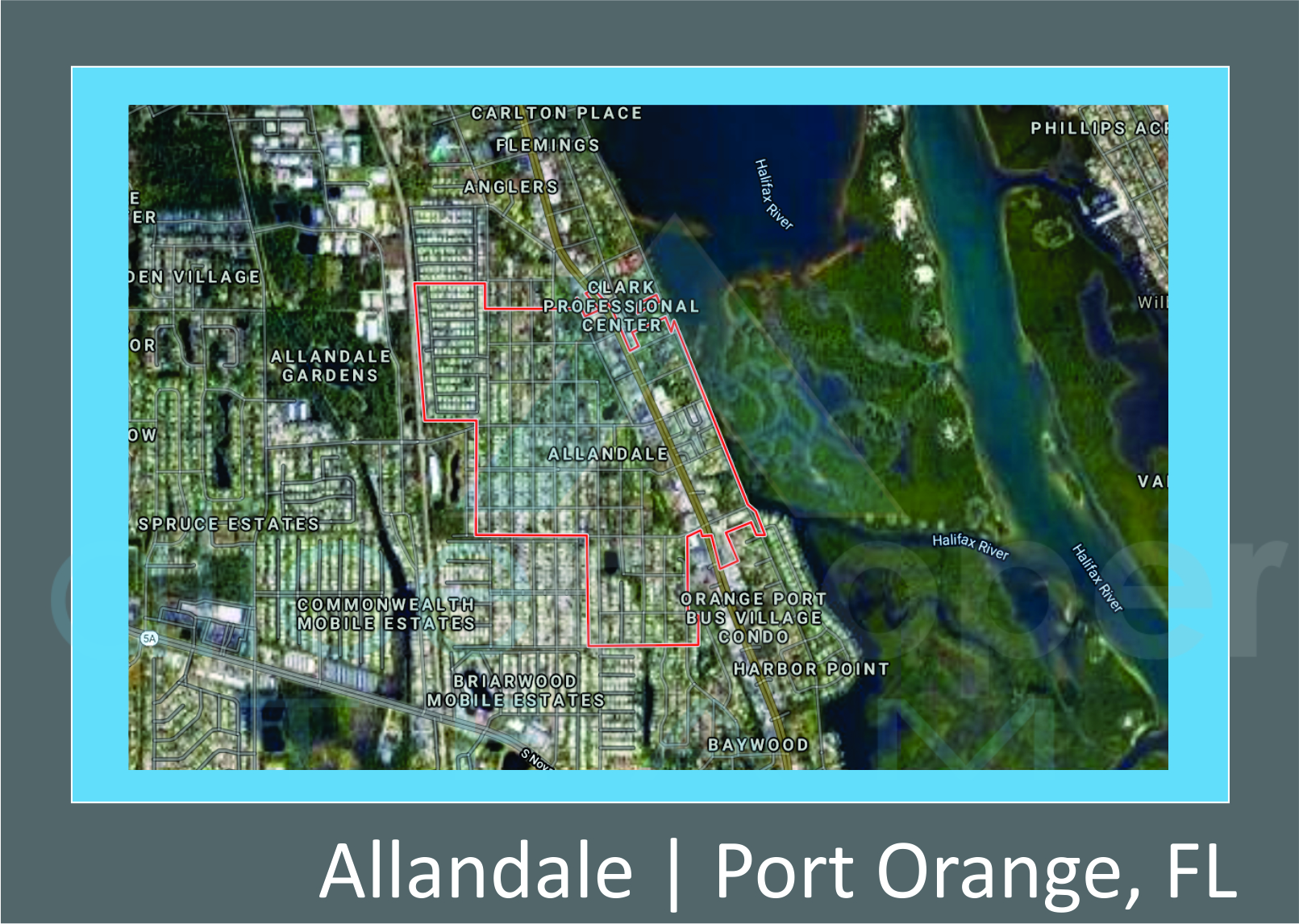 Map of Allandale, Port Orange, FL