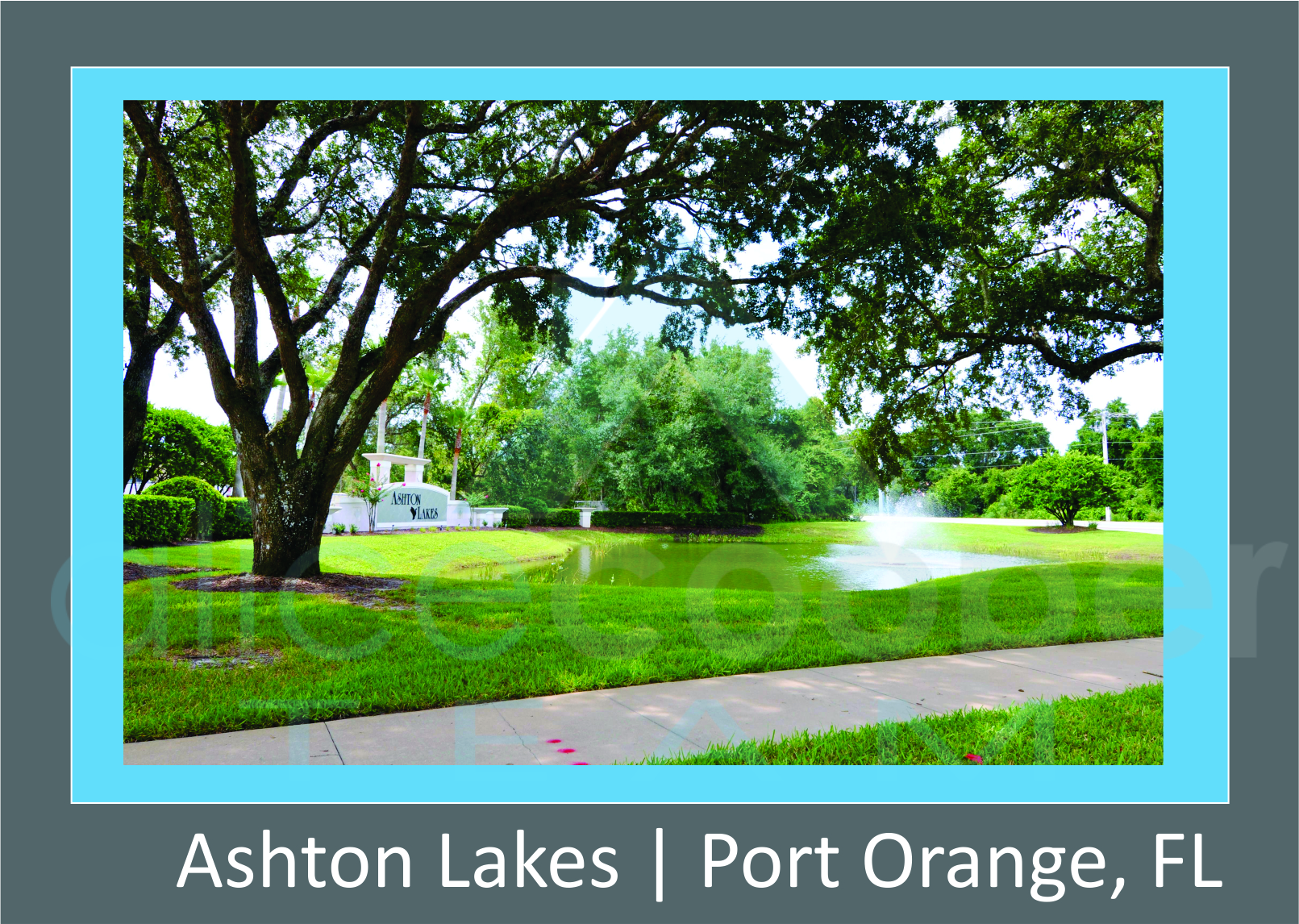 Ashton Lakes Neighborhood Entrance Sign