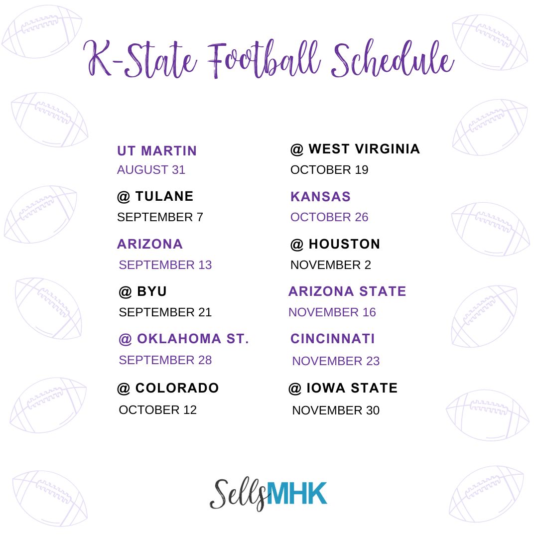 kansas state wildcats football schedule