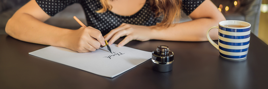 Calligraphy at Heine Brothers in St. Matthews