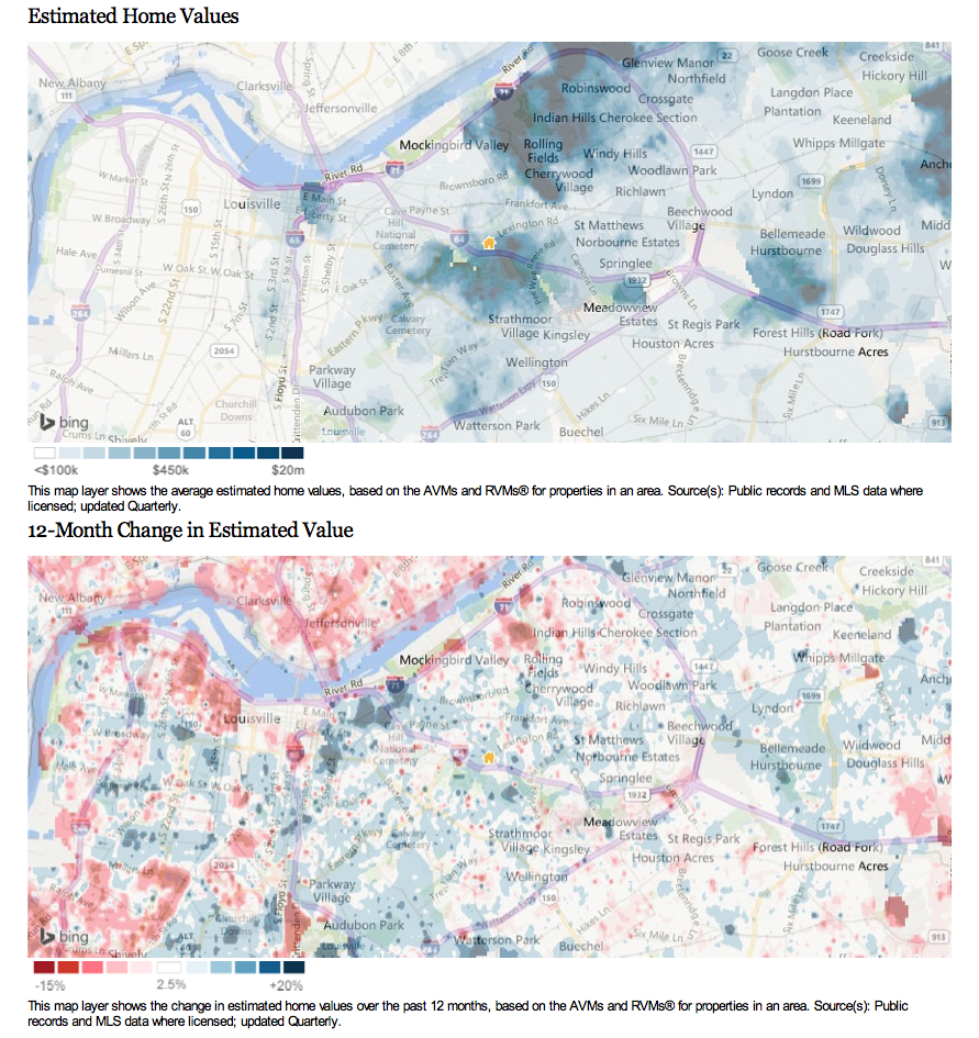 RPR Home Values Map