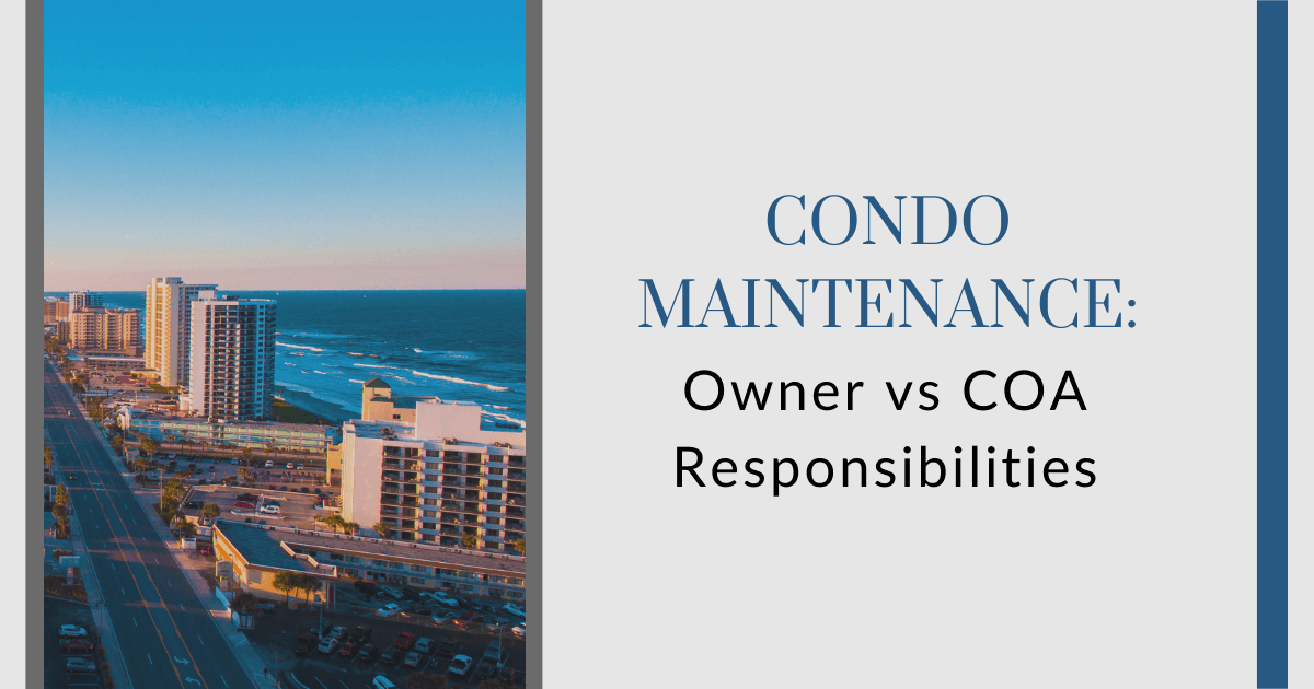 Condo Maintenance for Owners and COA