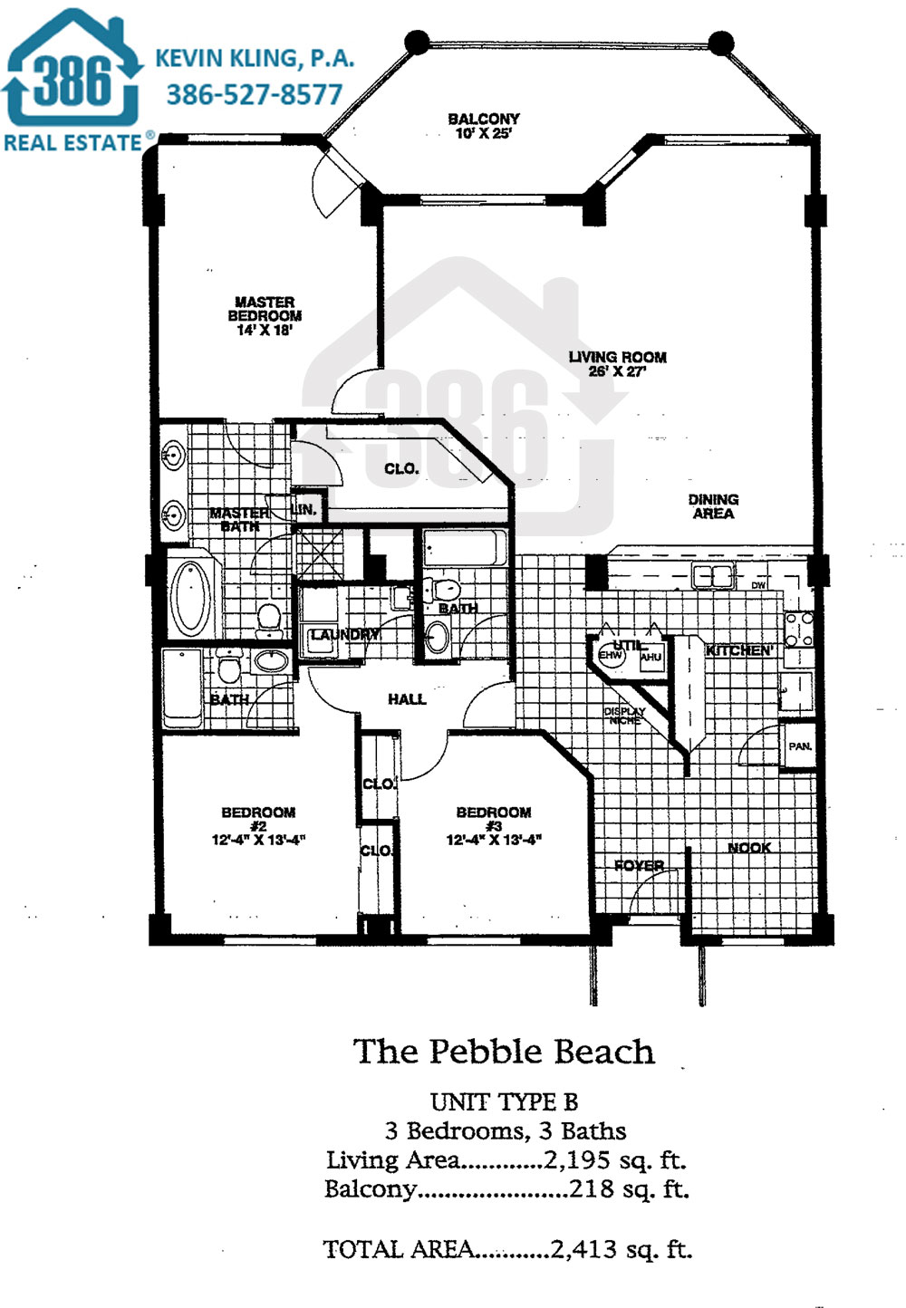 Links Pebble Beach Floor Plan