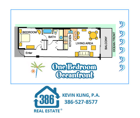1 Bed Oceanfront