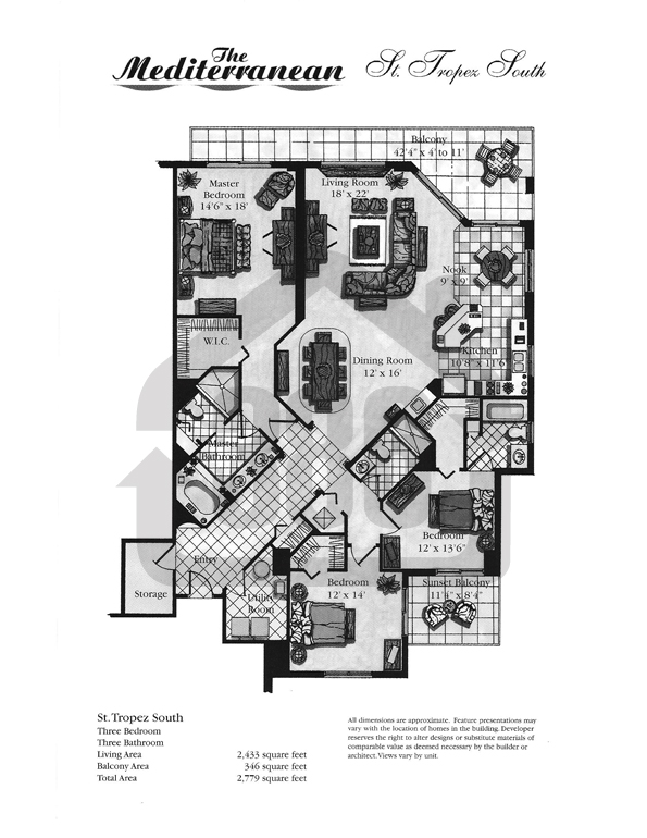 St. Tropez Floor Plan