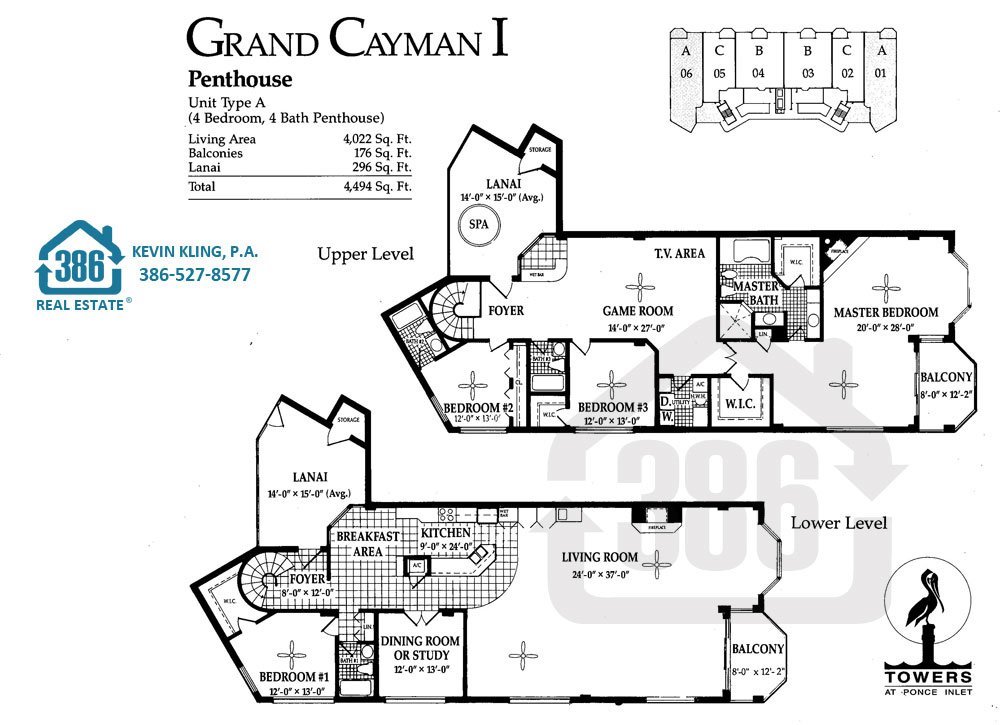 Towers Floor Plans Ponce Inlet Condos