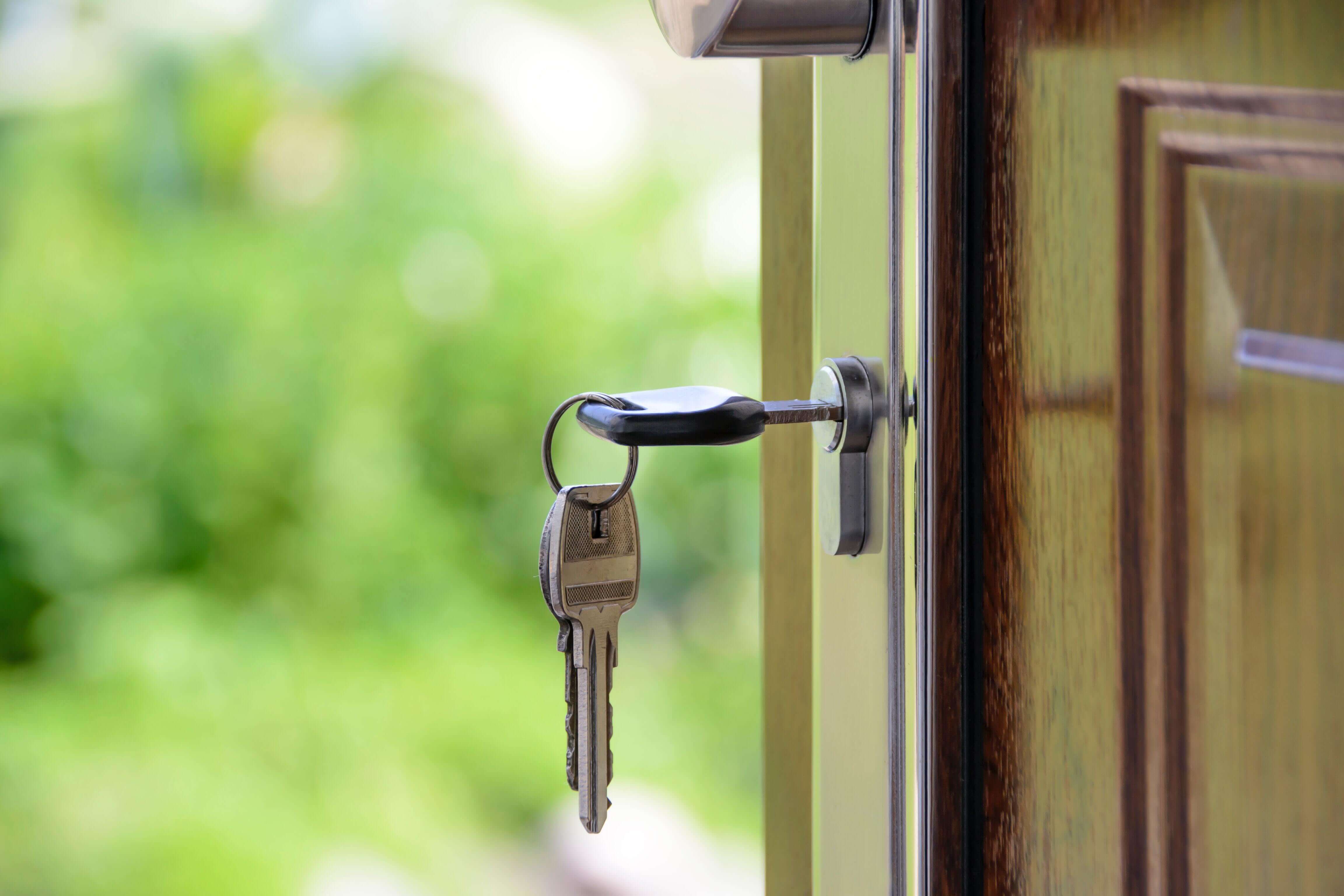 keys opening door to new charleston home