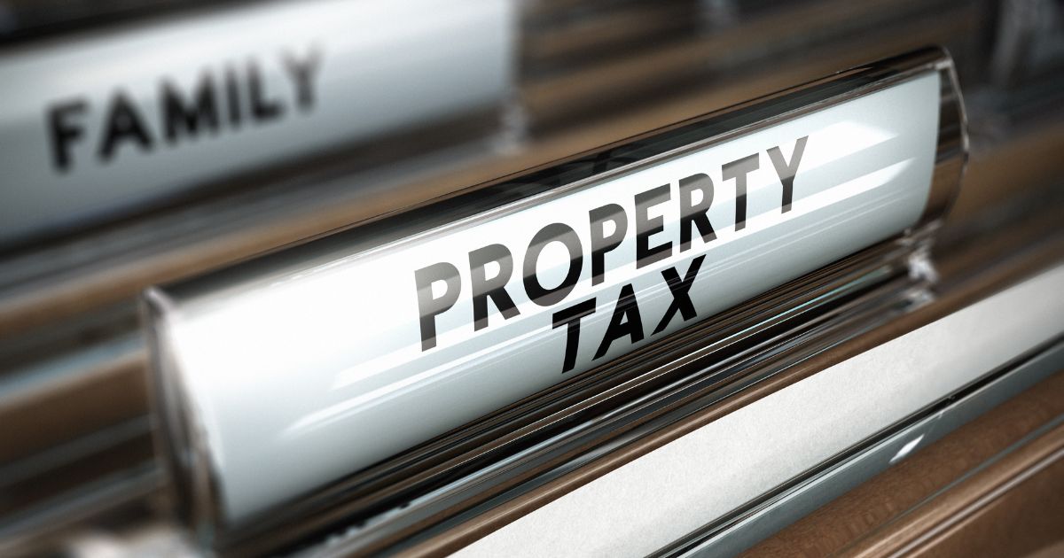 Charleston Area Property Tax Folder in Filing Cabinet