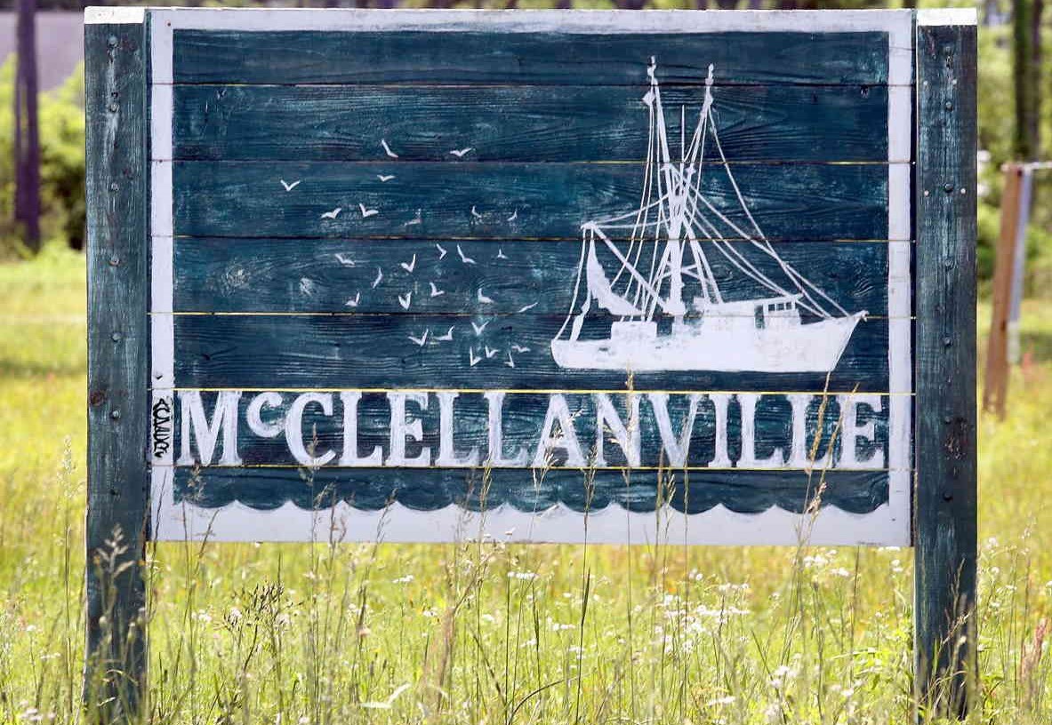 McClellanville South Carolina Welcome sign