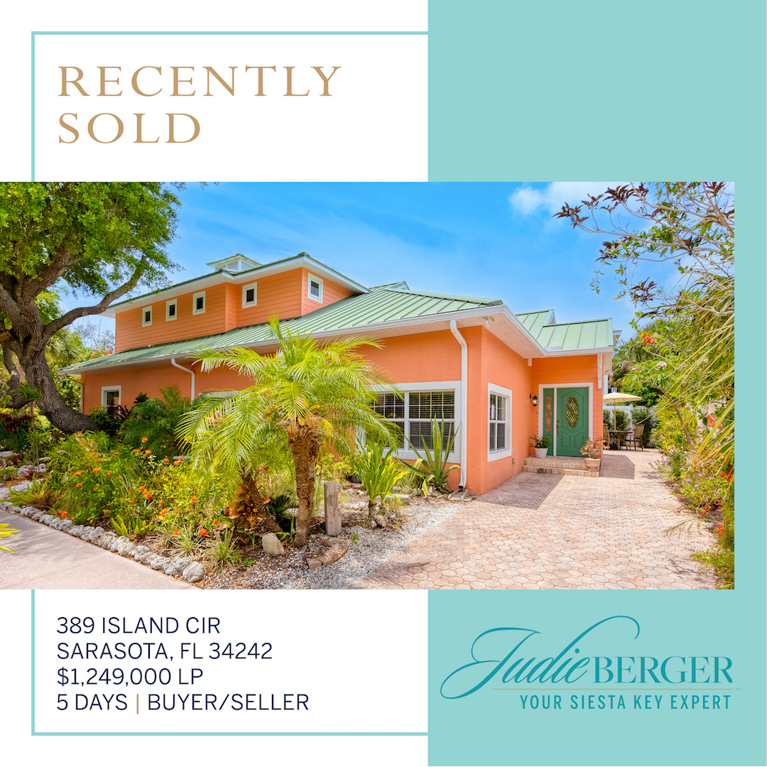 Recently Sold on Siesta Key: Beautiful Pool Home Near Beach