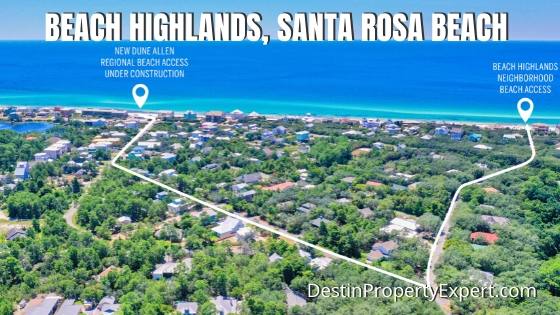 Beach Highlands subdivision Santa Rosa Beach