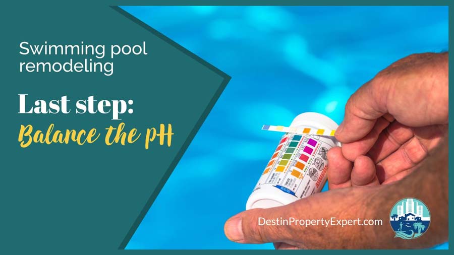 Balancing the pH in a swimming pool