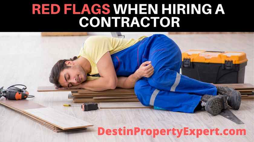 Red flags to look out for when hiring a contractor