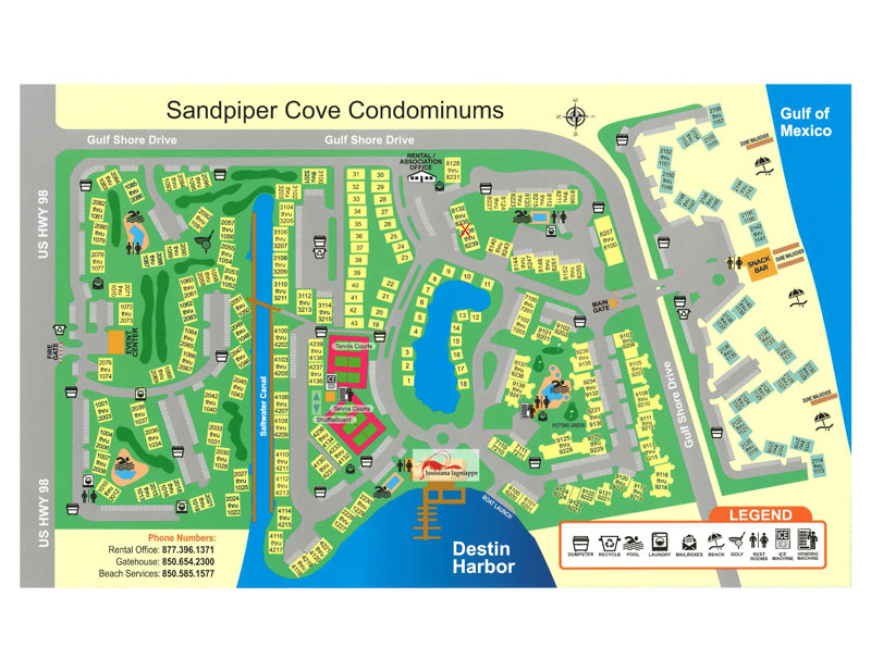 map of sandpiper cove        <h3 class=