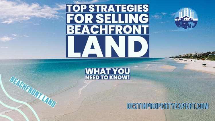 Make sure to have strategies in place for selling beachfront land