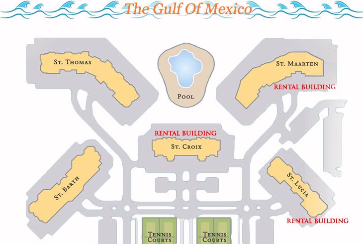 Silver Shells resort map