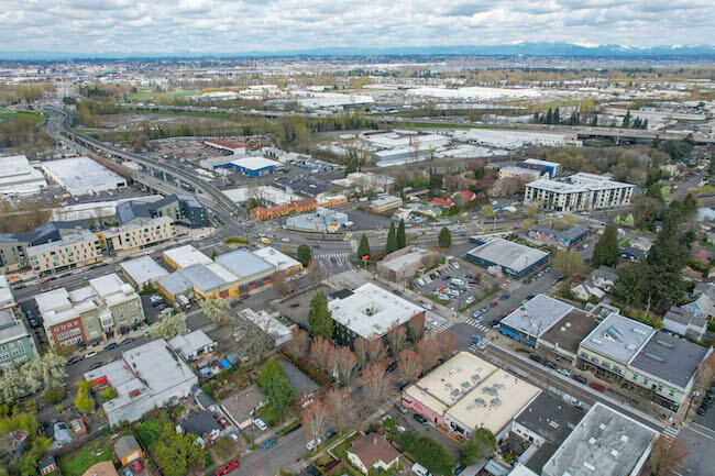 Kenton Buildings in North Portland, Oregon