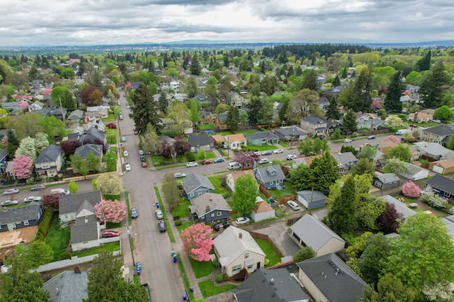 Homes in the Neighborhood of University Park, North Portland, Oregon