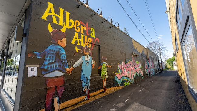 Alberta Alley Street Art in the Alberta Arts District, Northeast Portland, Oregon