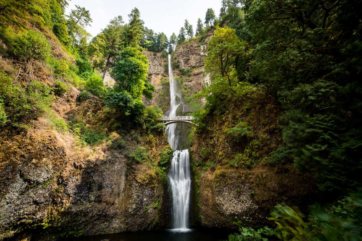 Multnomah Falls Trail in Portland Oregon
