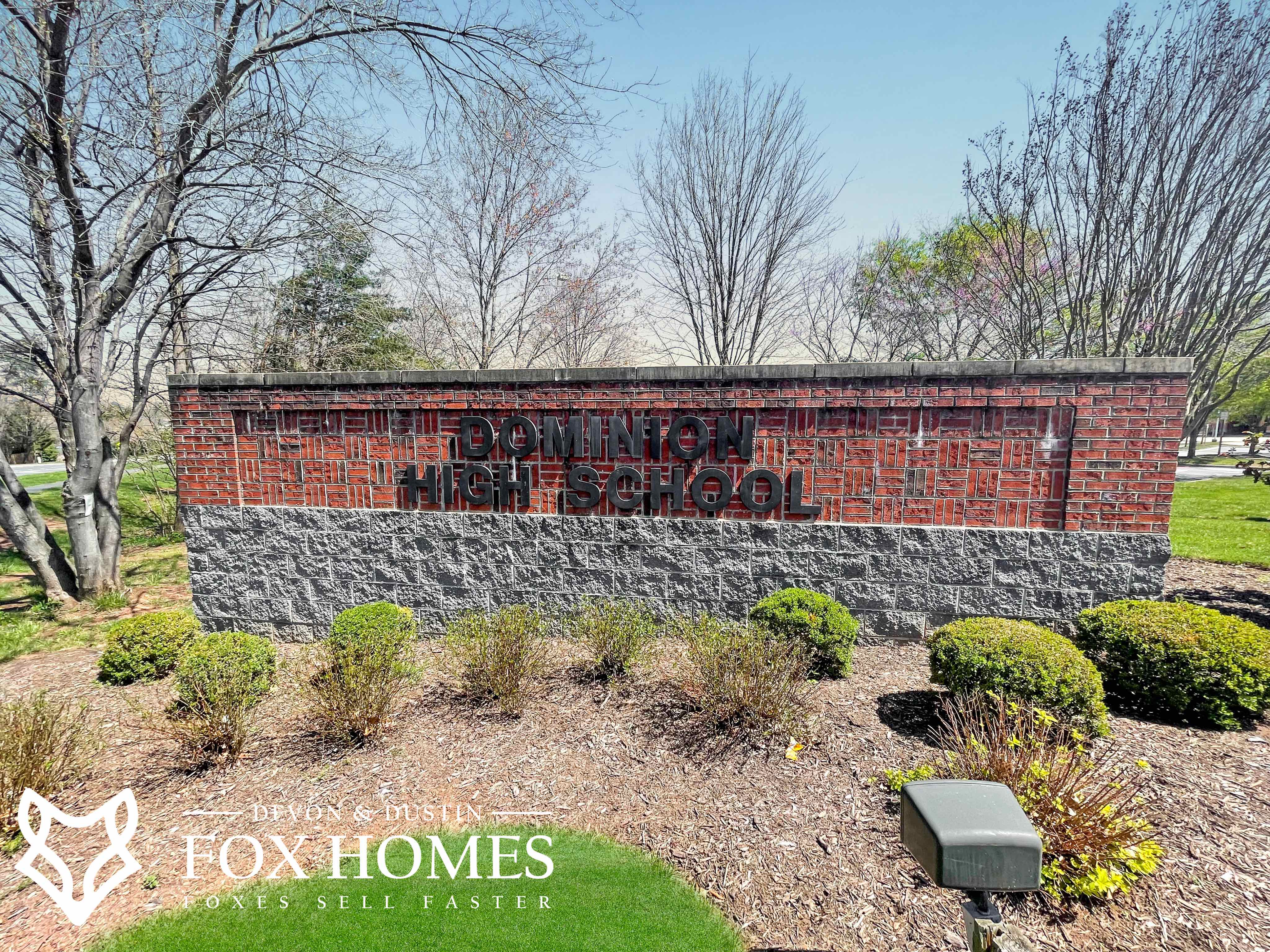 Homes-For-Sale-In-Dominion-High-School-District-Devon-and-Dustin-Fox-Fox-Homes-Team-Signage