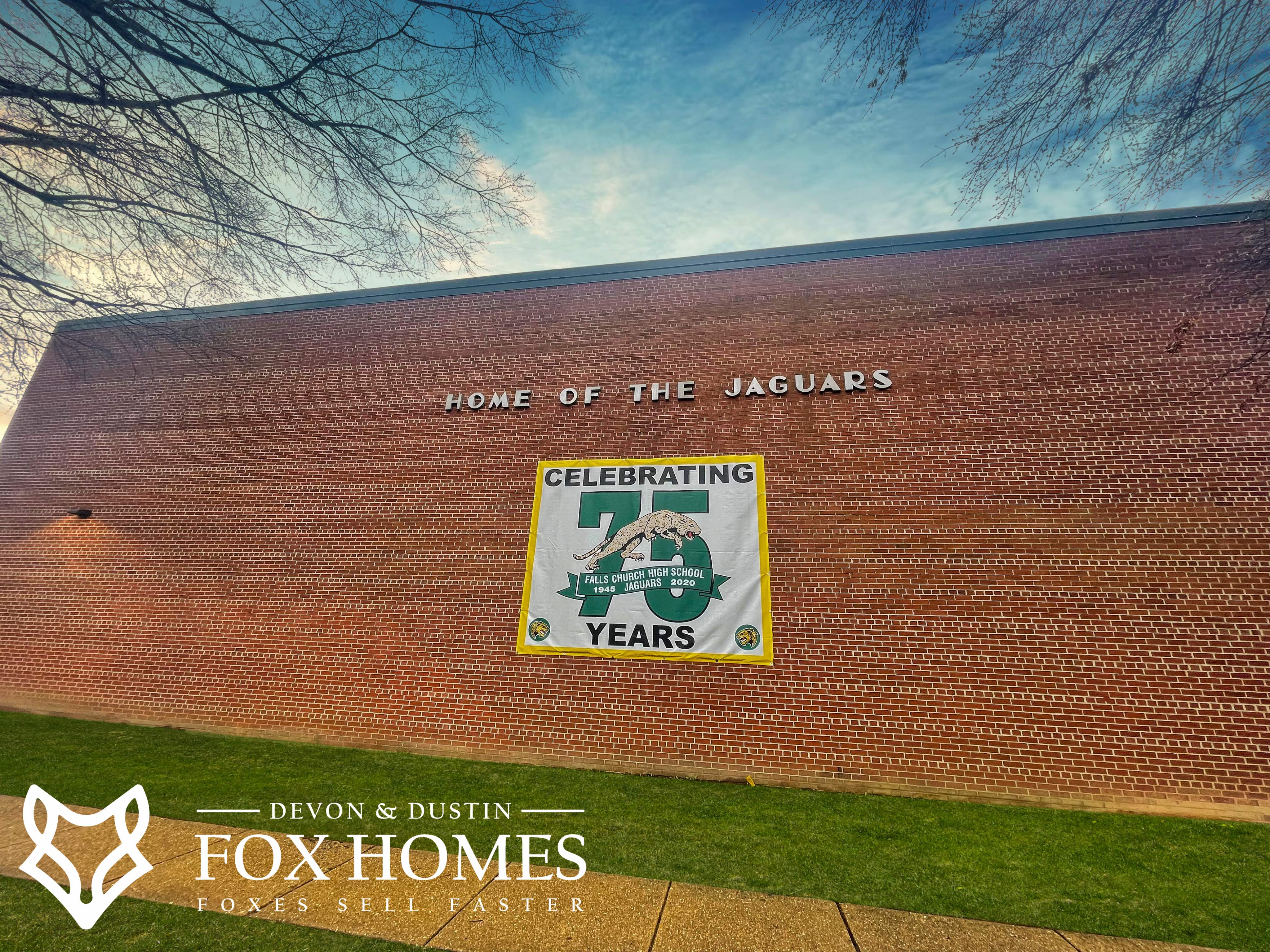 Homes-For-Sale-In-Falls-Church-High-School-District-Devon-and-Dustin-Fox-Fox-Homes-Team-Home-of-the-Jaguar-logo