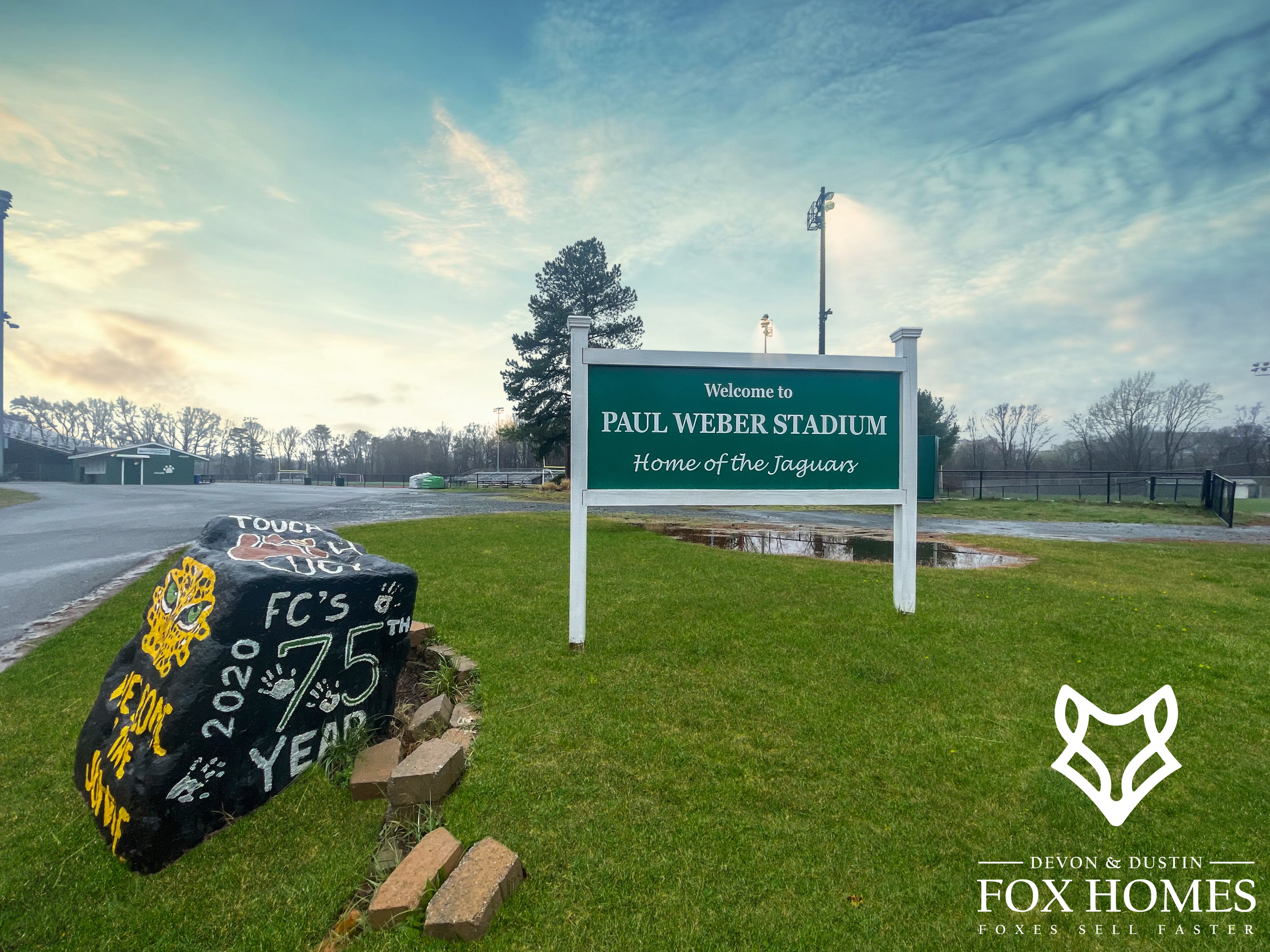 Homes-For-Sale-In-Falls-Church-High-School-District-Devon-and-Dustin-Fox-Fox-Homes-Team-Paul-Weber-Staduim-Sign Homes-For-Sale-In-Falls-Church-High-School-District-Devon-and-Dustin-Fox-Fox-Homes-Team-Paul-Weber-Staduim-Sign