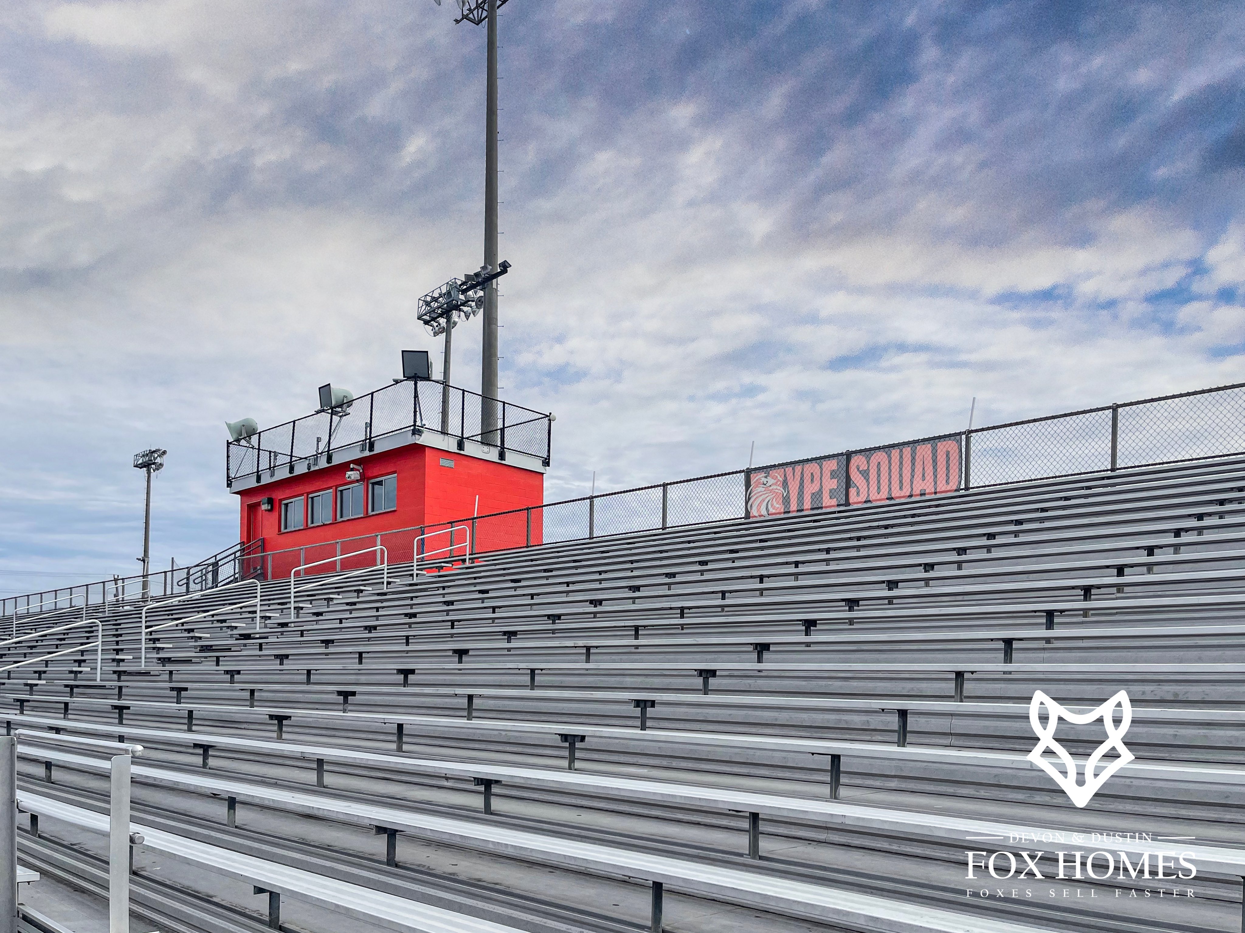 Homes-For-Sale-In-Hayfield-High-School-District-Devon-And-Dustin-Fox-Fox-Homes-Team-Bleachers