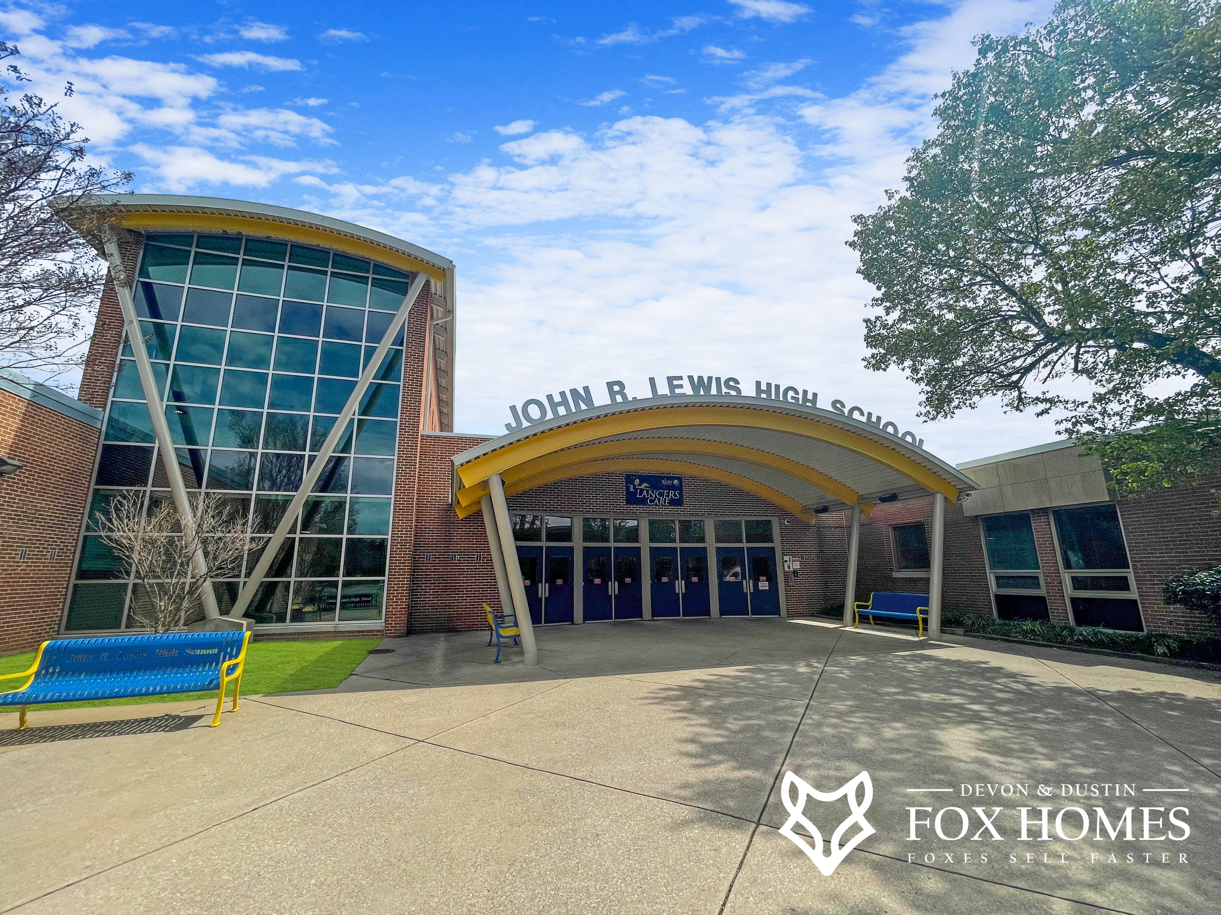 Homes-For-Sale-In-John-Lewis-High_School-District-Devon-and-Dustin-Fox-Fox-Homes-Team-Front-Entrance