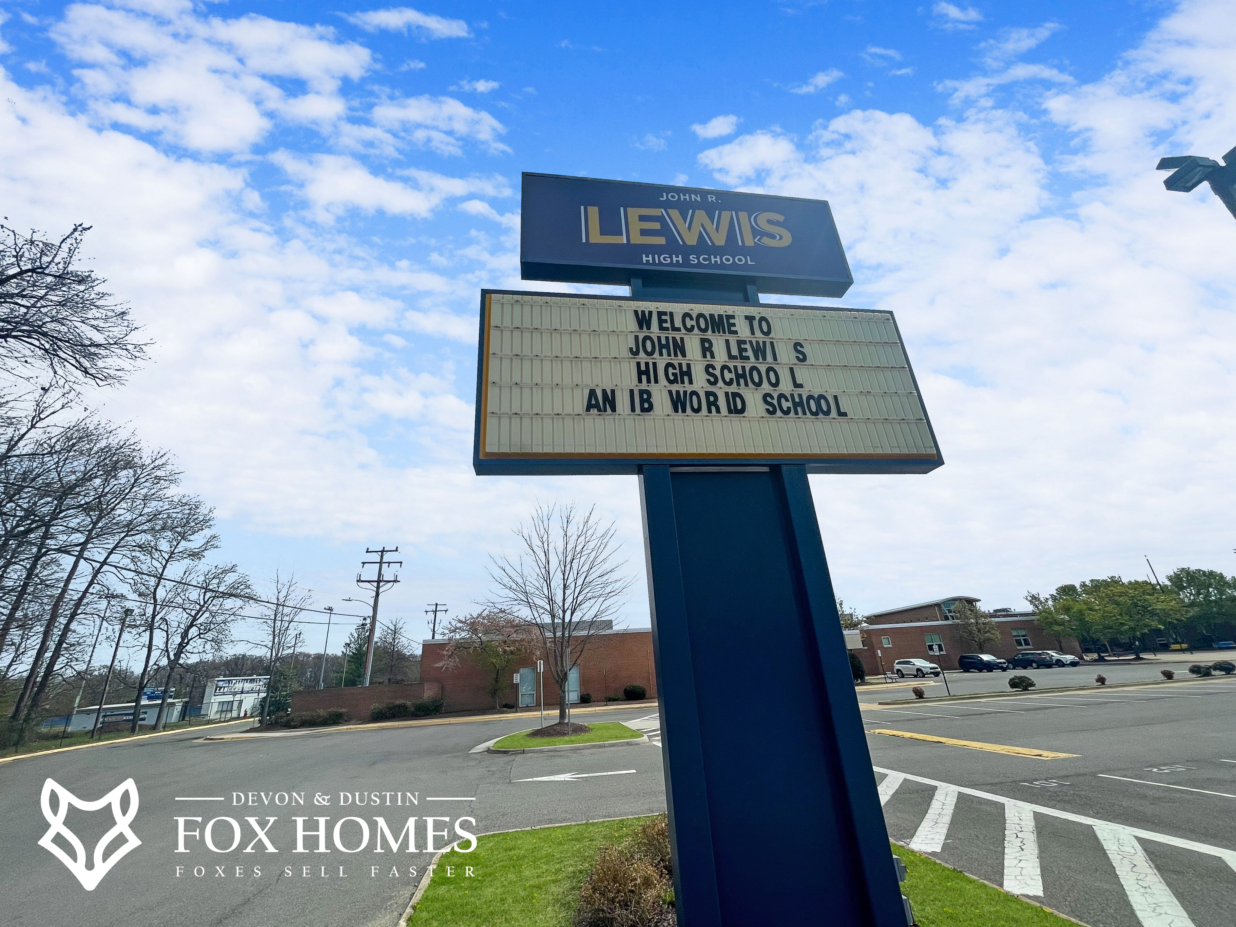 Homes-For-Sale-In-John-Lewis-High_School-District-Devon-and-Dustin-Fox-Fox-Homes-Team-Front-Sign