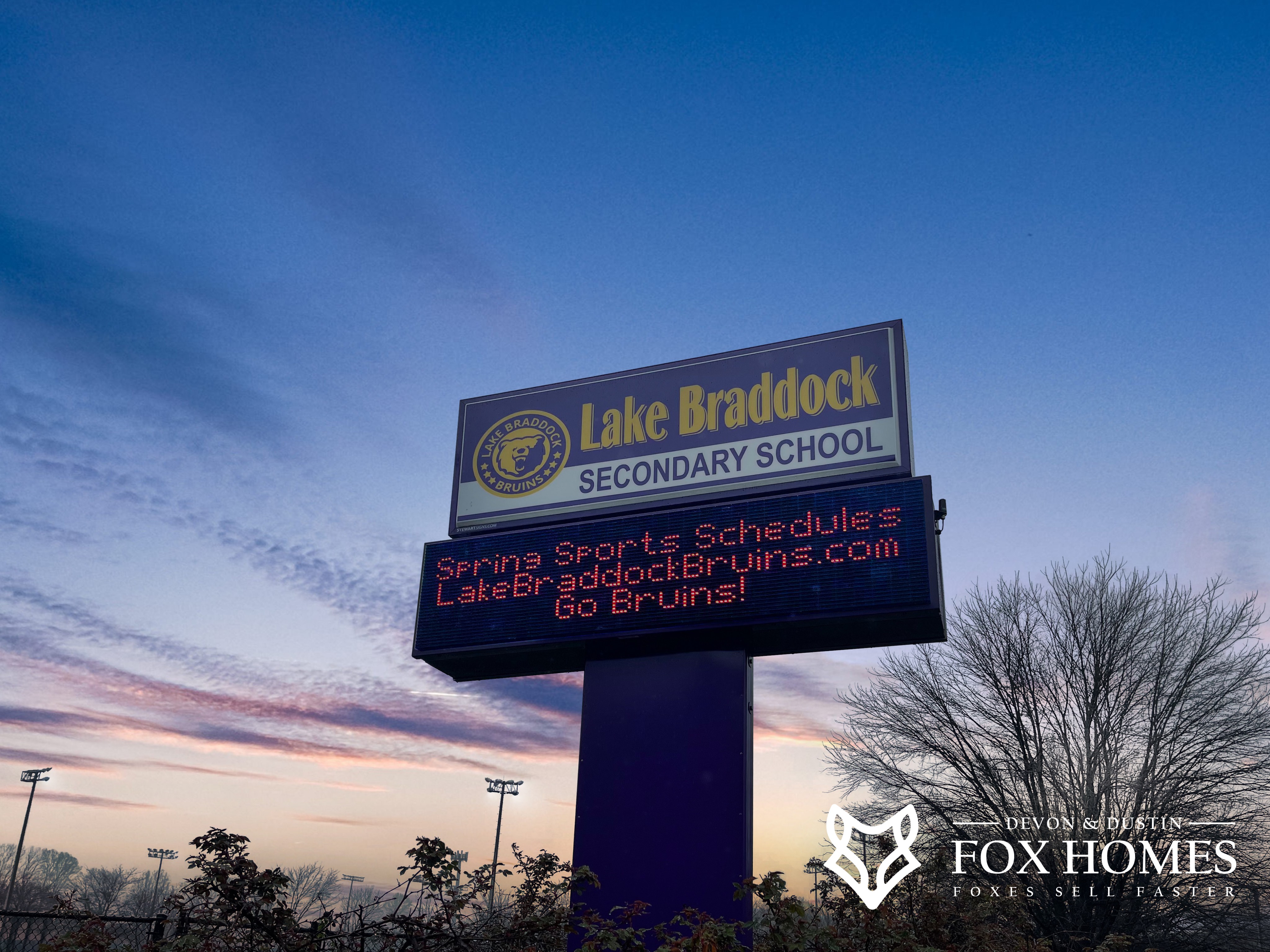 Homes-For-Sale-In-Lake-Braddock-High-School-District-Devon-and-Dustin-Fox-Fox-Homes-Team-Lady-Braddock-Sign Homes-For-Sale-In-Lake-Braddock-High-School-District-Devon-and-Dustin-Fox-Fox-Homes-Team-Lady-Braddock-Sign