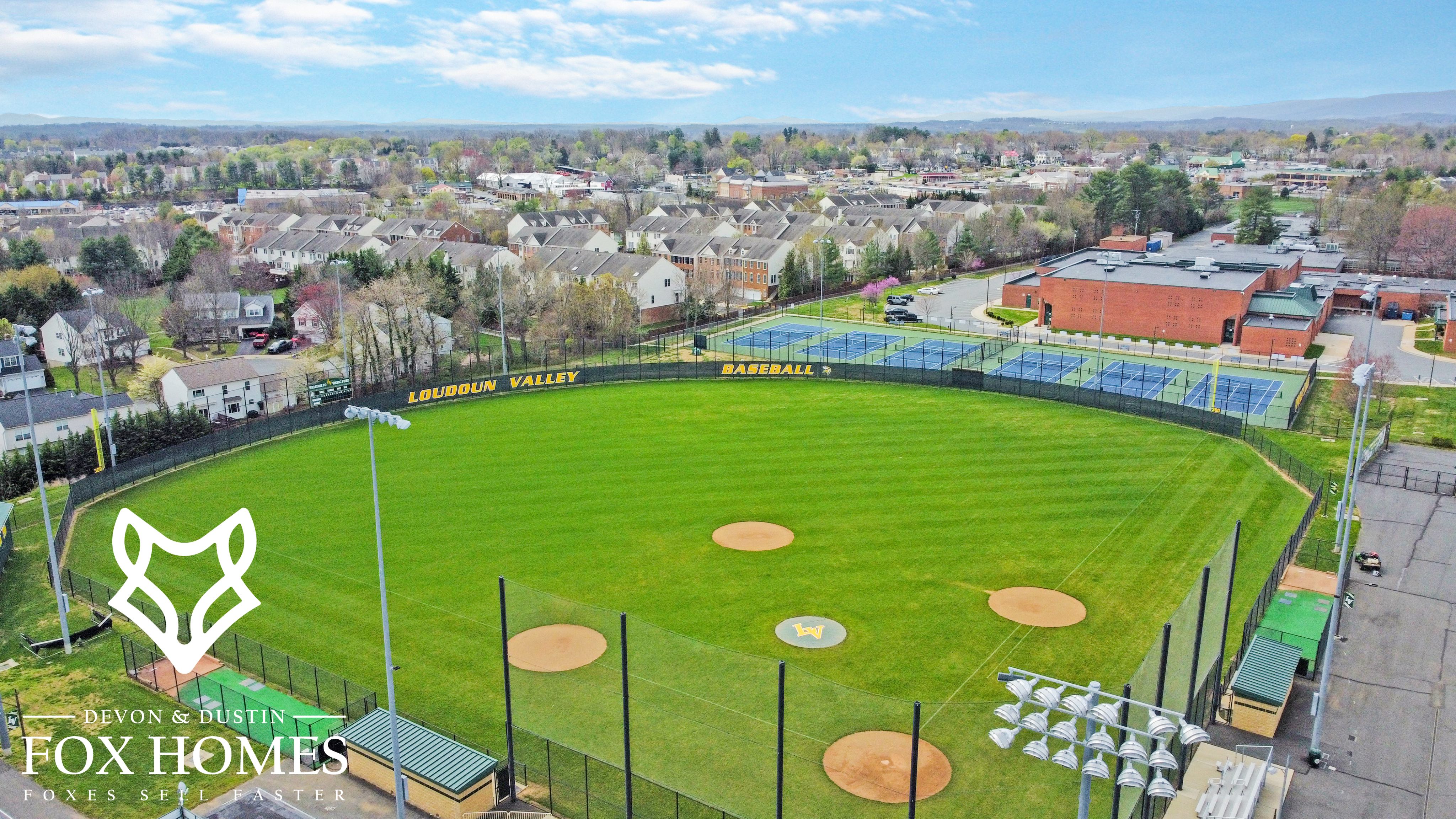 Homes-For-Sale-In-LoudounValley-High-School-District-Devon-and-Dustin-Fox-Fox-Homes-Team-Baseball-Field