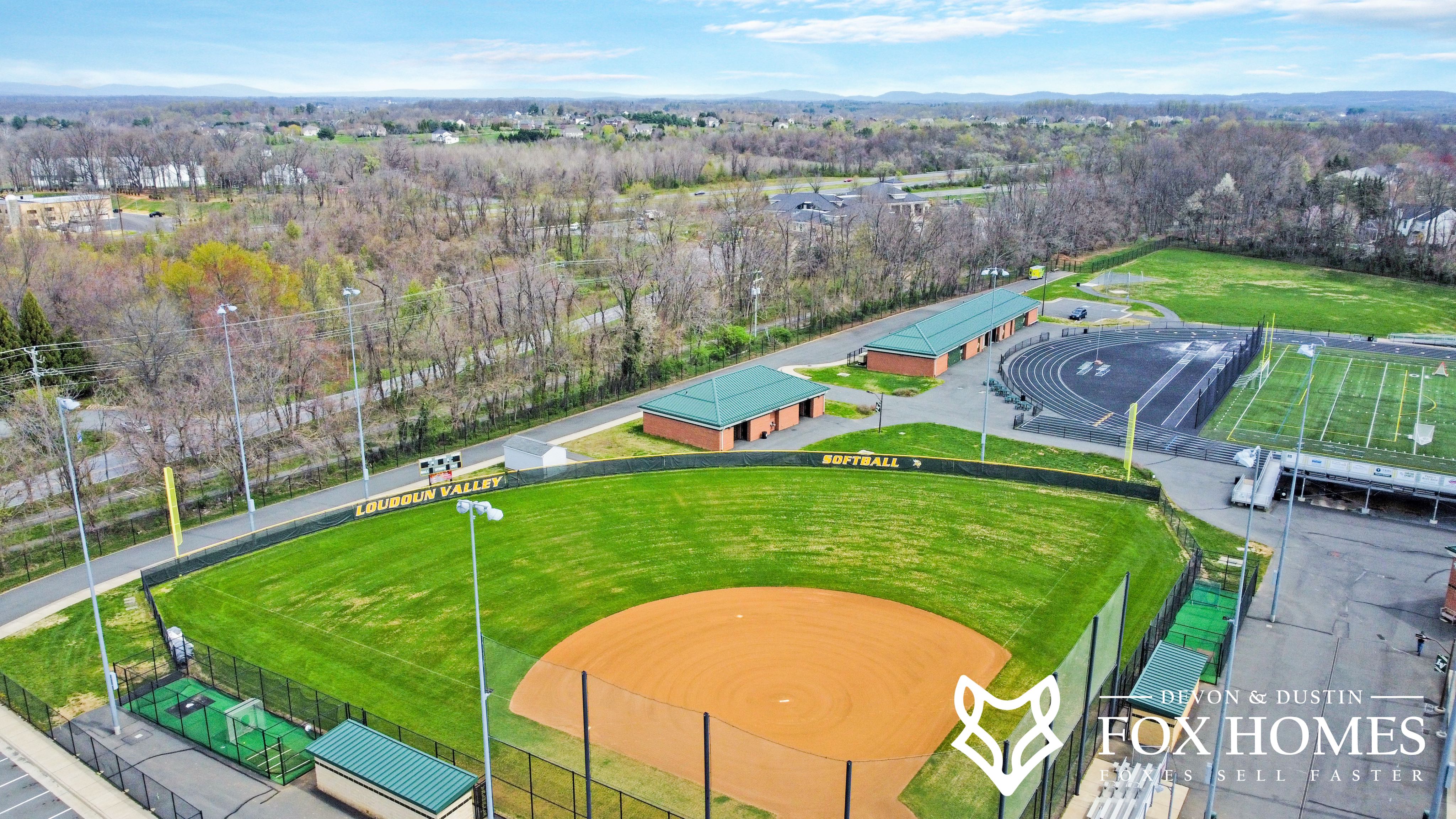 Homes-For-Sale-In-LoudounValley-High-School-District-Devon-and-Dustin-Fox-Fox-Homes-Team-Softball-Field