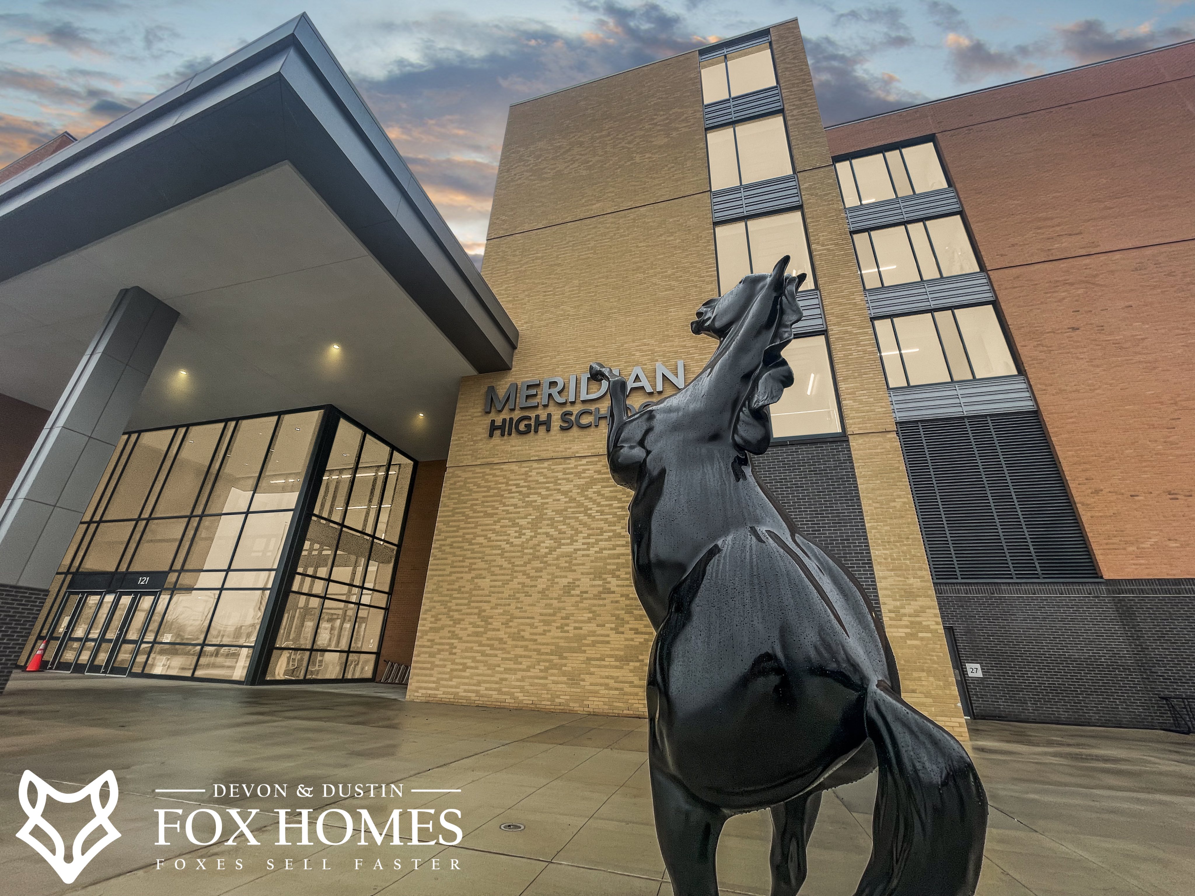 Homes-For-Sale-In-Meridian-High-School-District-Devon-and-Dustin-Fox-Fox-Homes-Team-Front-Entrance