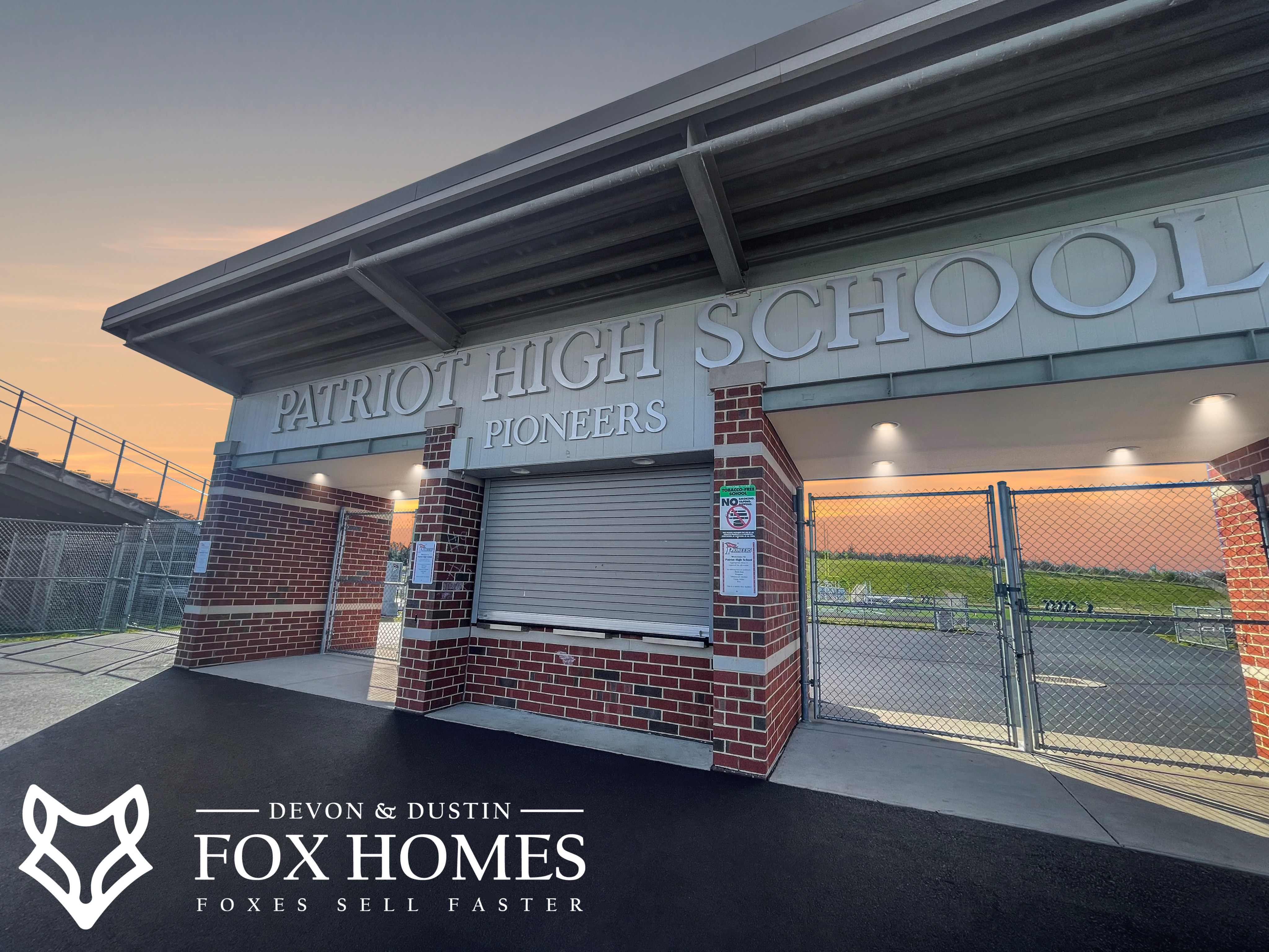 Homes-For-Sale-In-Patriot-High-School-District-Devon-and-Dustin-Fox-Fox-Homes-Team-Main-Entrance