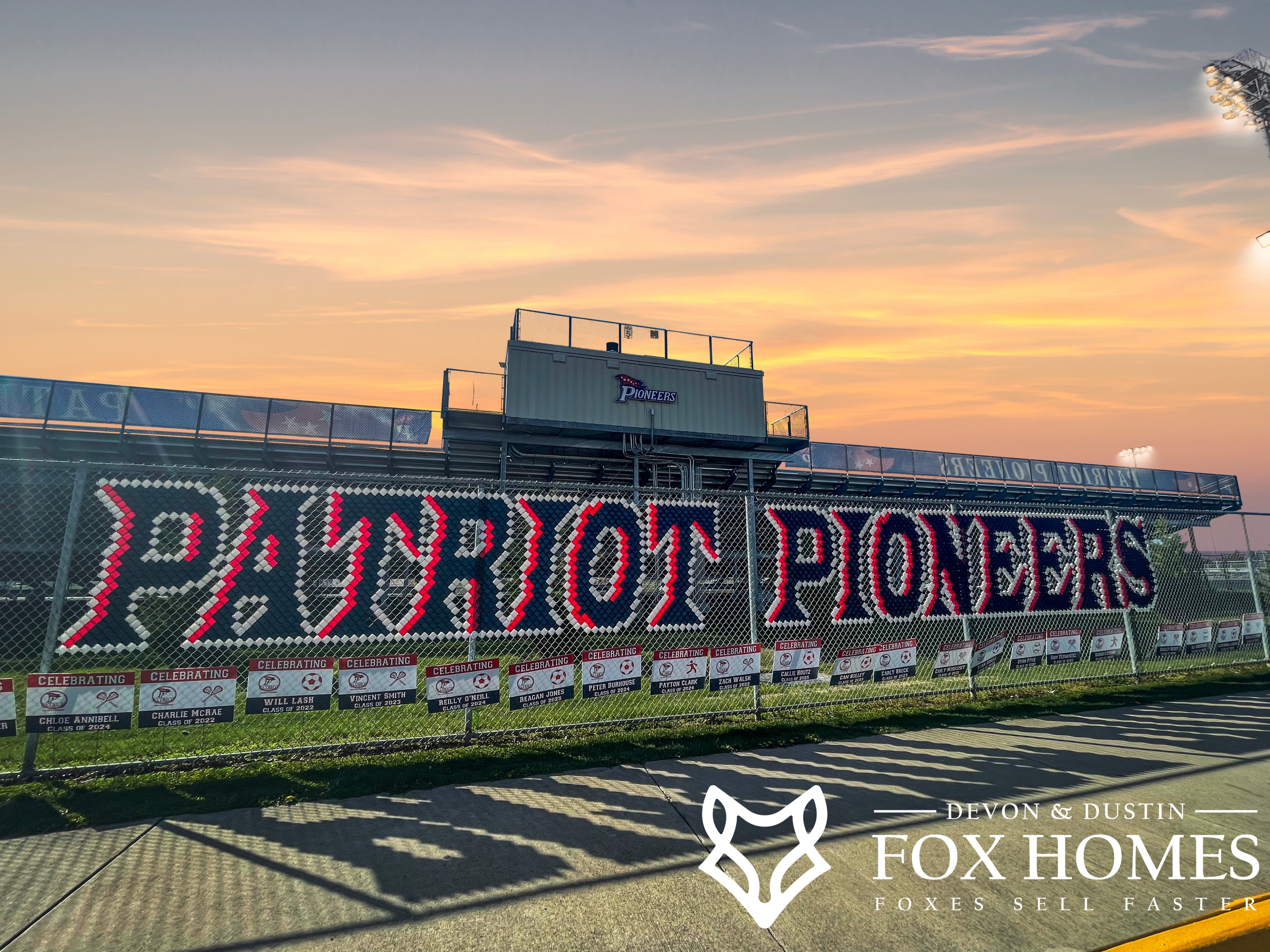 Homes-For-Sale-In-Patriot-High-School-District-Devon-and-Dustin-Fox-Fox-Homes-Team-Patriot-Pioneers-Logo Homes-For-Sale-In-Patriot-High-School-District-Devon-and-Dustin-Fox-Fox-Homes-Team-Patriot-Pioneers-Logo
