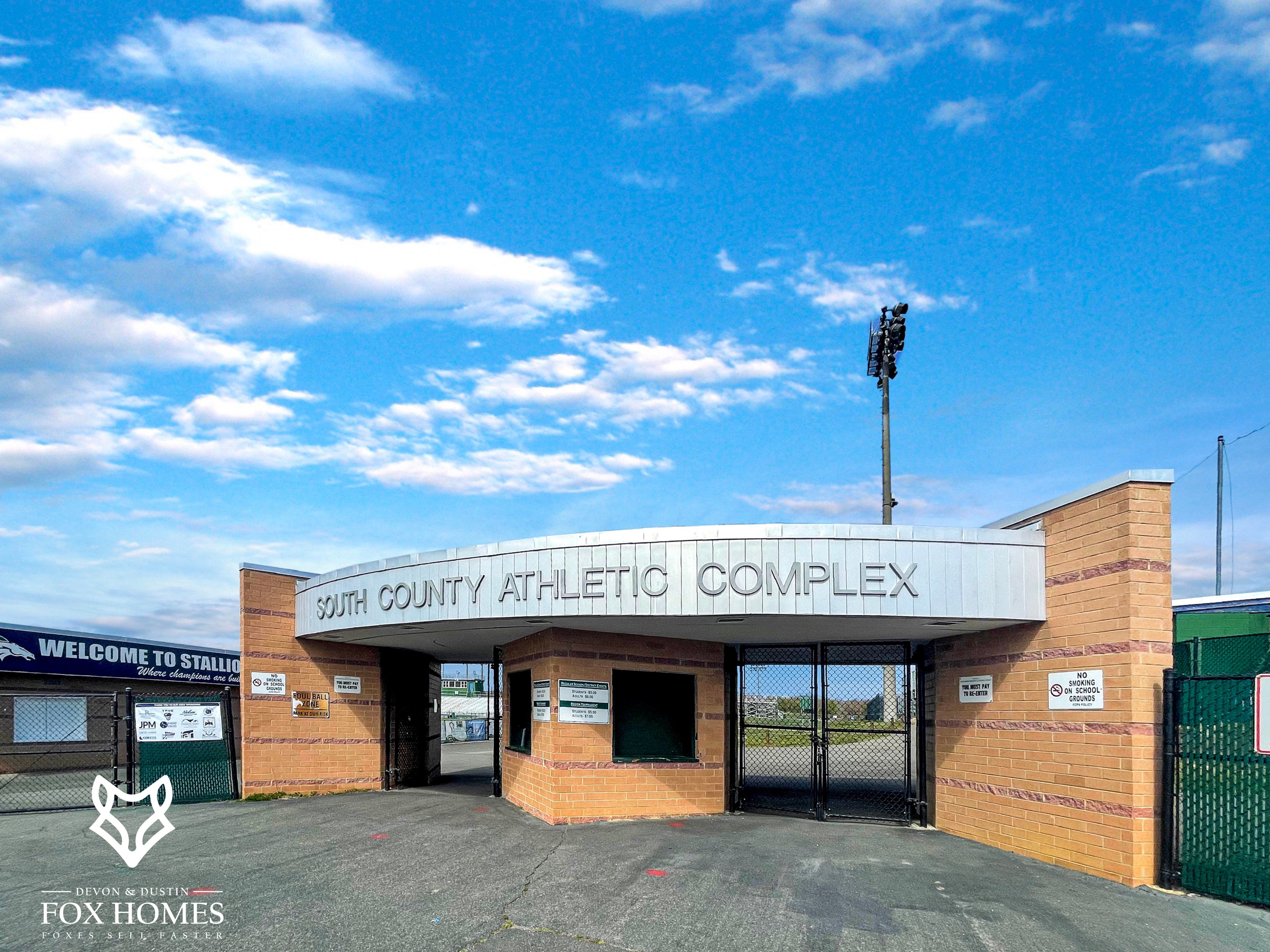 Homes-For-Sale-In-South-County-School-District-Devon-and-Dustin-Fox-Fox-Homes-Team-Athletic-Complex