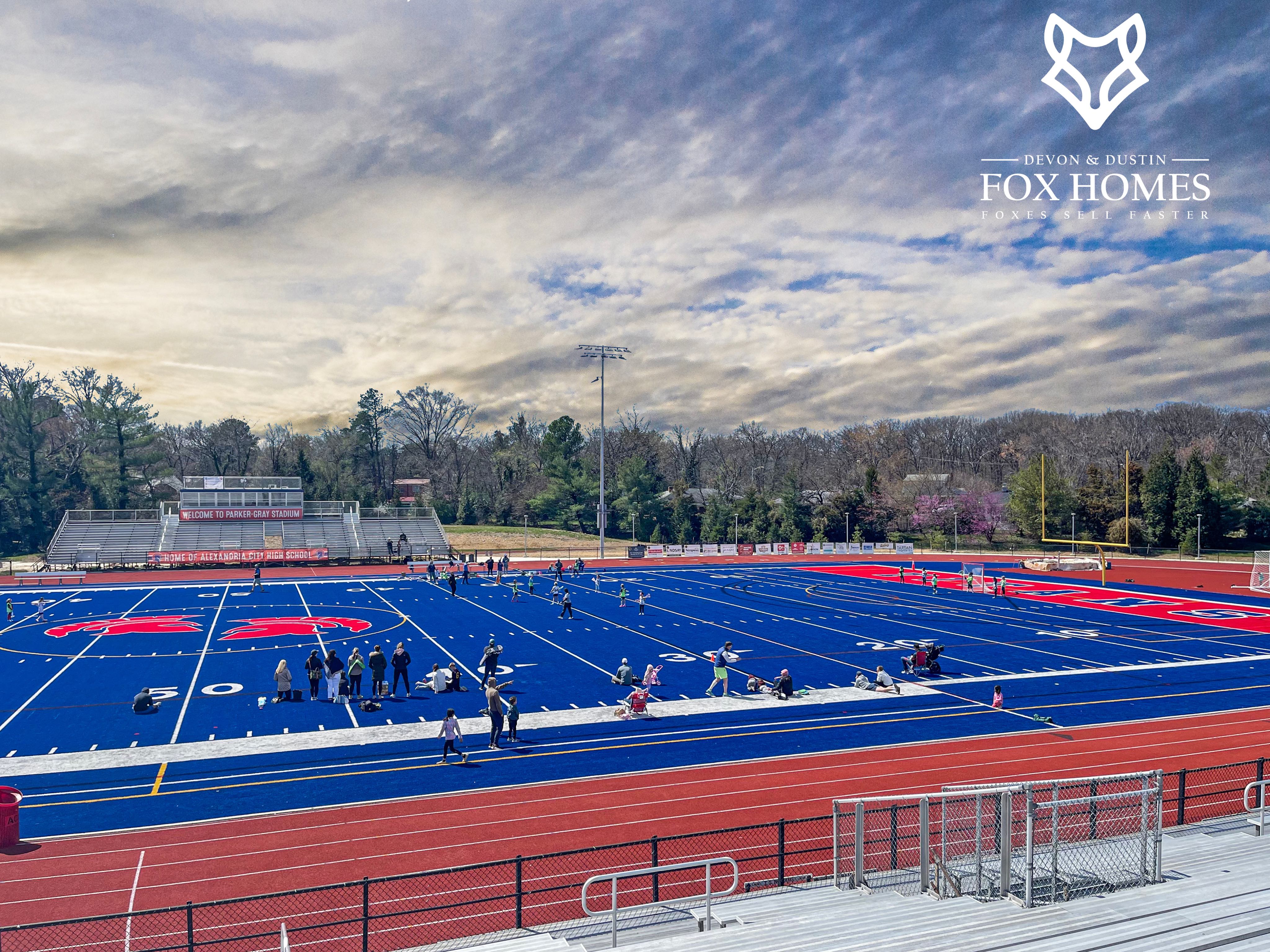 Homes-For-Sale-in-Alexandria-City-High-School-District-Devon-And-Dustin-Fox-Fox-Homes-Team-Football-Field