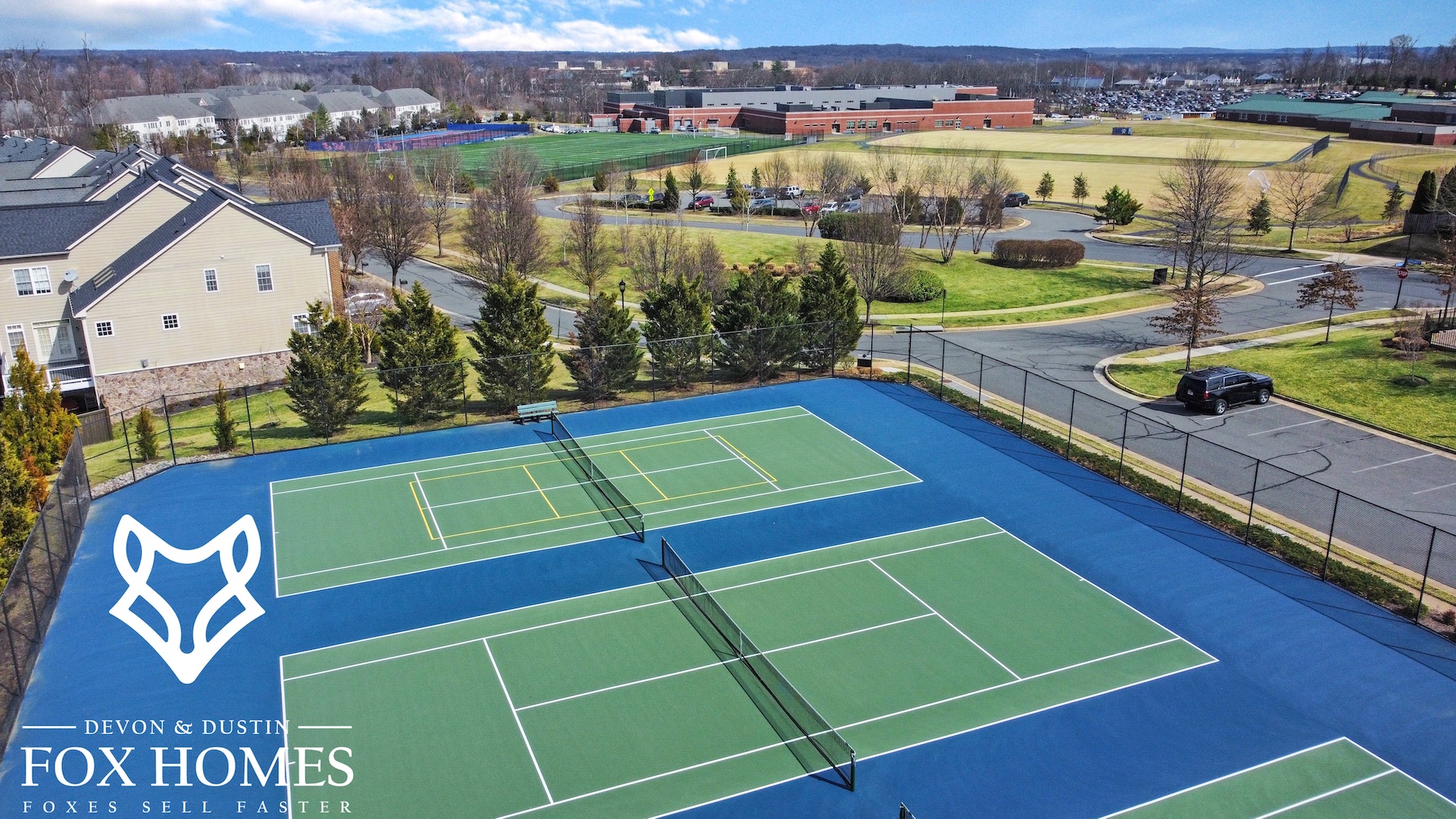 Lansdowne on the Potomac - Tennis Courts - Devon and Dustin Fox - Fox Homes Team