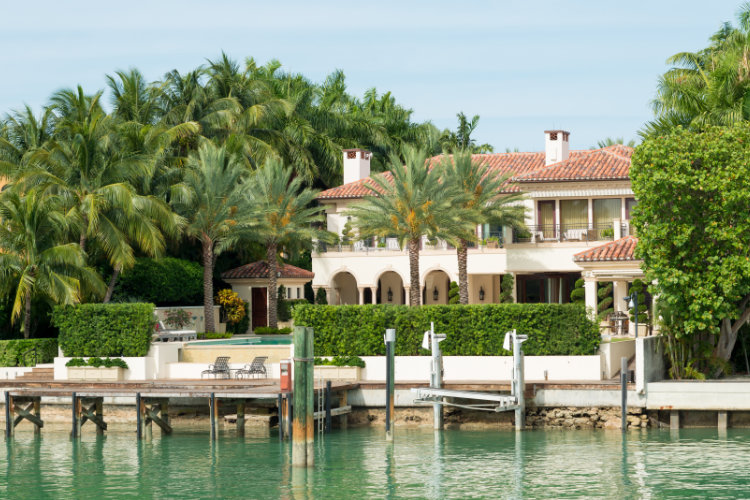 Mediterranean home on Star Island