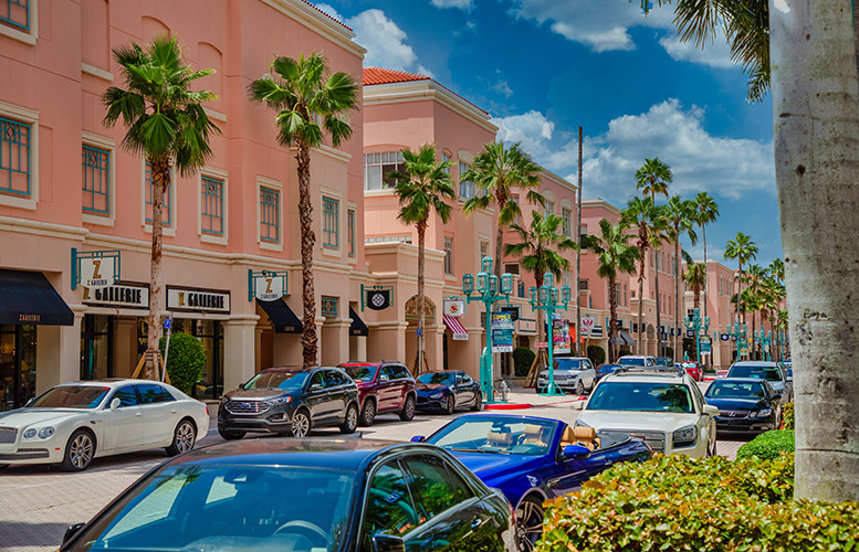 Walking Downtown Boca Raton, Florida in February 2023 