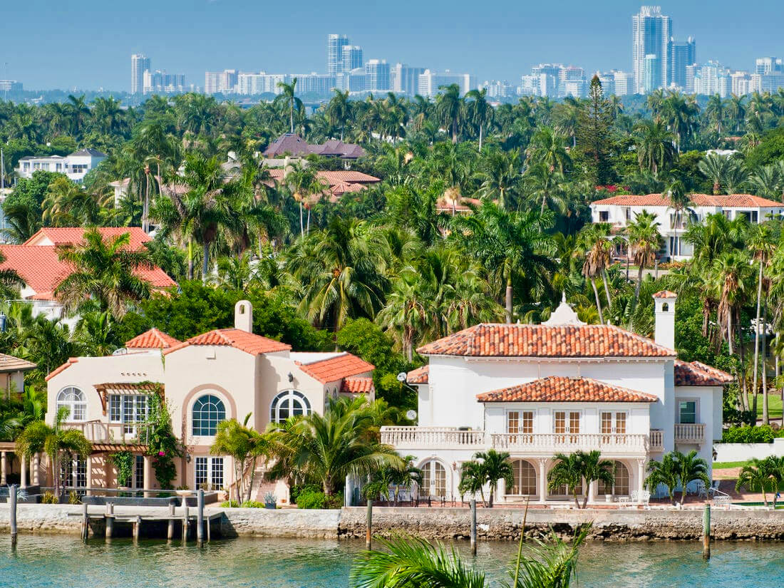 Palm Island Miami Beach FL: Private Waterfront Community