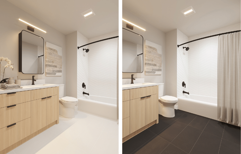 kuilei place condo bathrooms