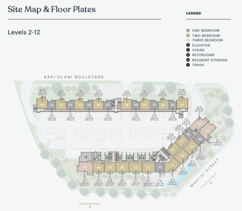 kuilei place floor plan 1