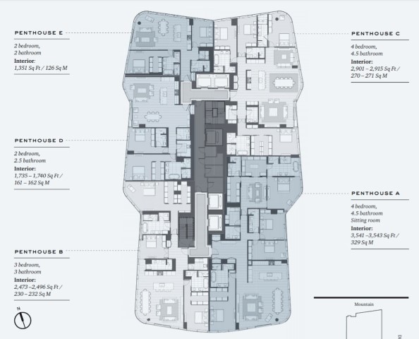 Anaha penthouse floorplan
